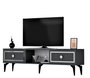 Hanah Home Soporte para TV Antracita y Plata